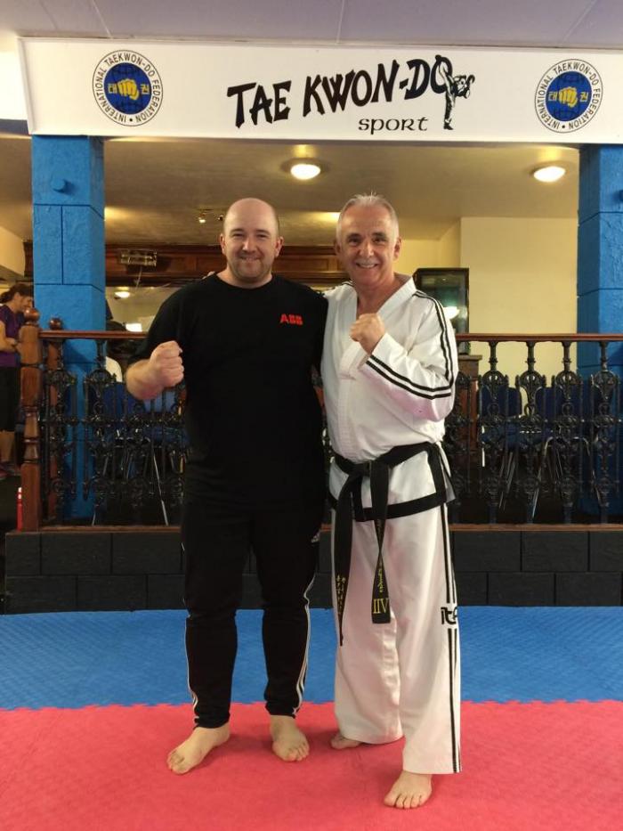 Visiting Inverness TKD BB Academy - Scotland, with "Sandy" Master Alex Dunbar welcoming me during a business trip 08.09.2016