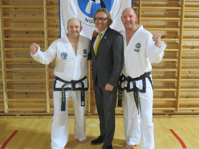 Promotion to 1. Degree BB in Lier on a day I will never forget, 14.11.2017.  Master Per Christian Garnæs was one of the examiners that day
