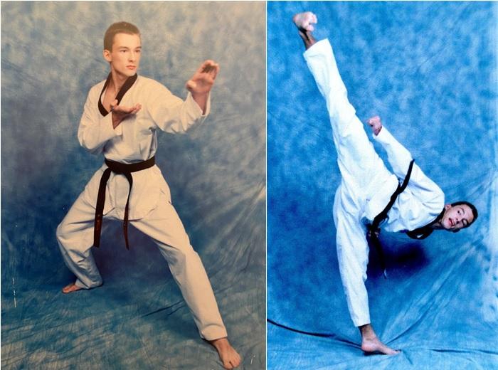 Fotoshoot at my dojang in the US back in 1997