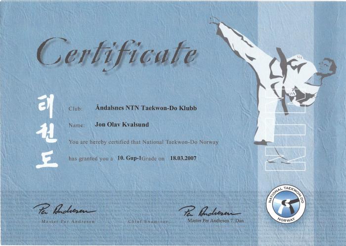 White belt · December 8, 2006