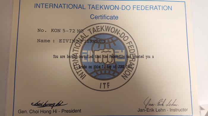 Green belt · March 15, 1992 · Promoted by Jan Erik Lehn