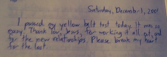 Yellow belt · December 1, 2001 · Promoted by Phalkunarith Him