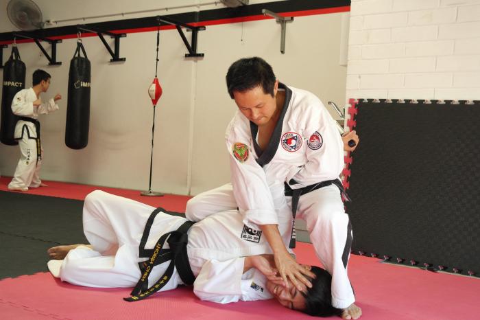 Perth Q4 2017: Cross training with WTF and ITF practitioners. I was surprised by an invitation to run knife defence training.