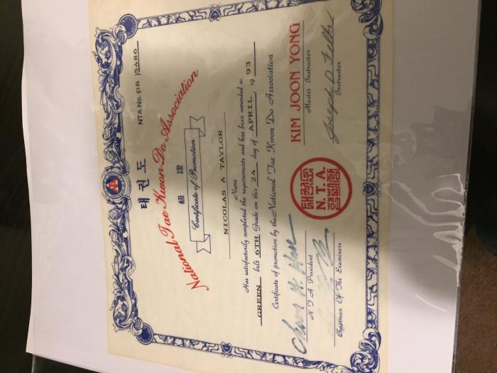 Green belt · April 24, 1993 · Promoted by Joon Yong Kim