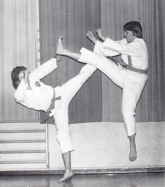 Training at Kongsvinger 1978 (me left)