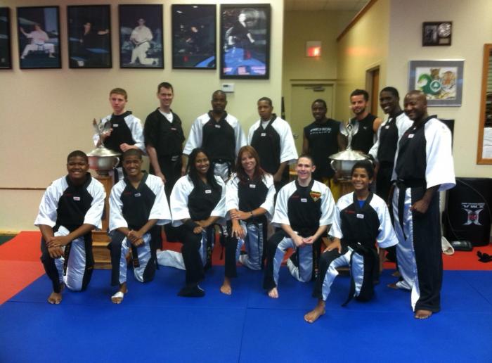 Team AKA Sparring (back row all in black)