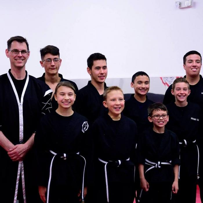 Ushering in our new Jr. Black Belts (circa 2018)