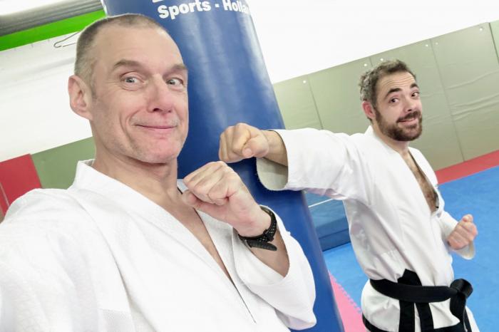 With Rik van Rosevelt, my buddy (also in grading).