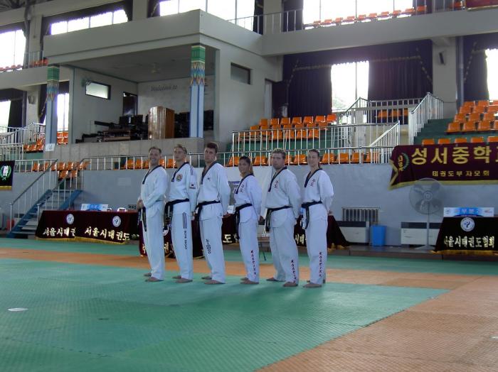 Training at Kukkiwon with the Dutch and Spanish brothers and sisters