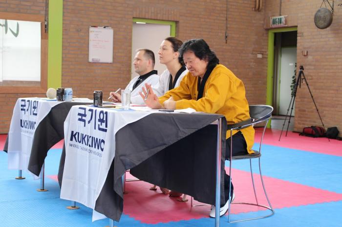 Dan exam graduation team together with Sabumnim M.S. Kim and Paulien
