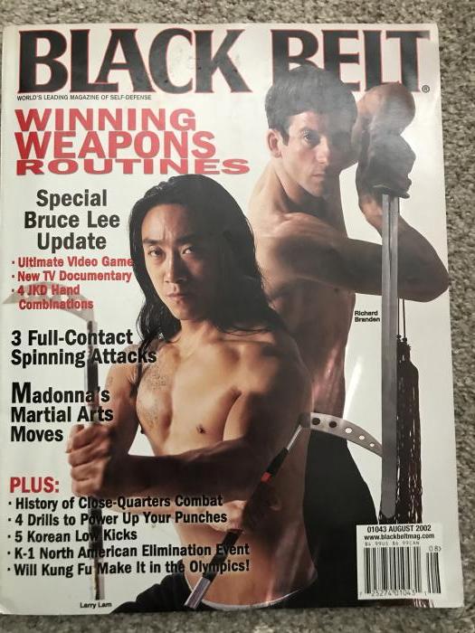 Black Belt Magazine Cover featuring my instructor, Master Larry Lam and Wushu Master Richard Brandon whom I also trained with