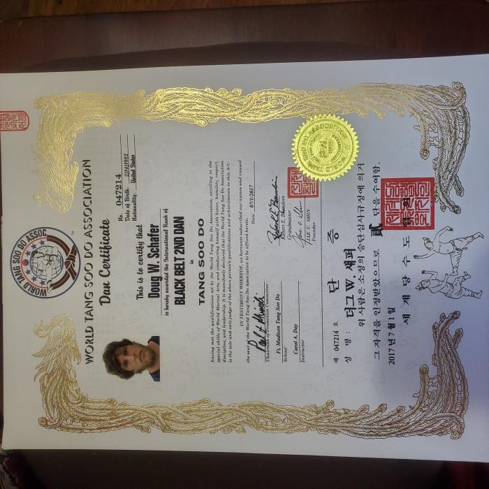 Black belt 2nd dan · July 1, 2017 · Promoted by Carol Day