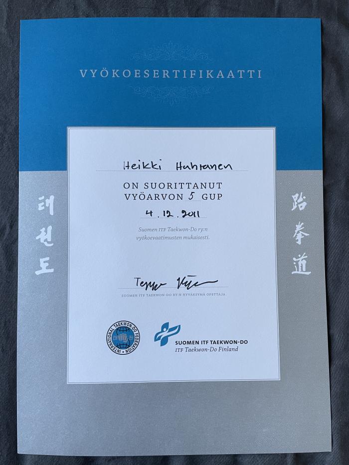 Green belt · December 4, 2011 · Promoted by Teppo Häyrynen