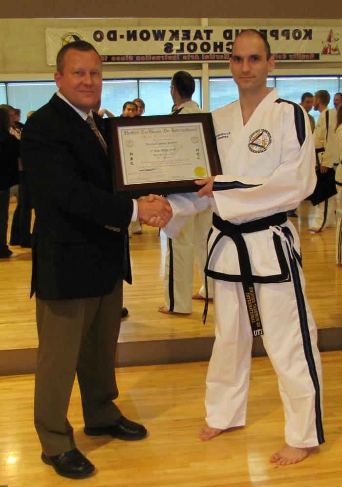 Black belt 5th dan · December 19, 2009 · Promoted by Scott Kopperud