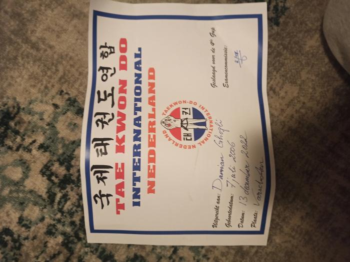 Blue belt · December 13, 2022 · Promoted by Marco Zandbergen